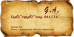 Gyöngyössy Attila névjegykártya